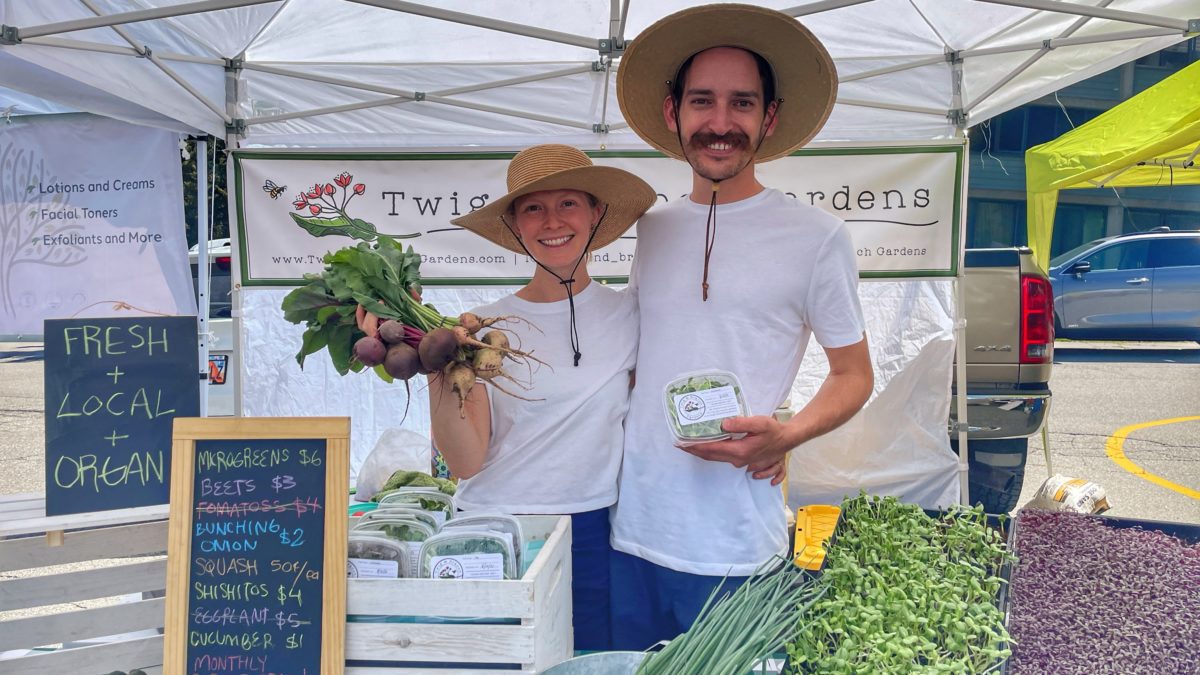 Emily and Robert Gilmore the founders of Twig & Branch Gardens.