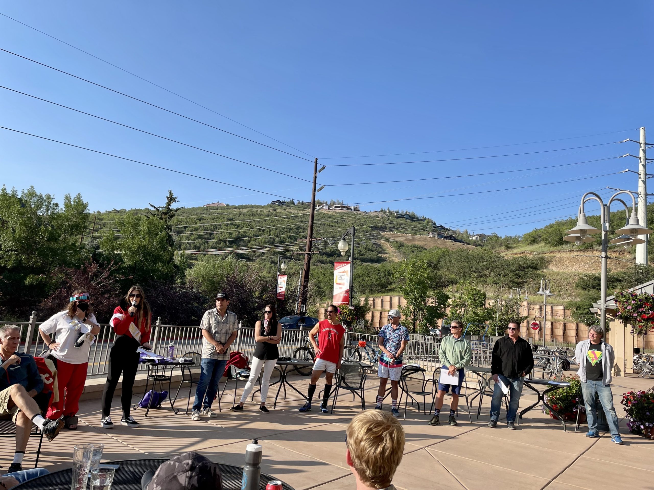 From left: Jeremy Rubell (in the hat), Tana Toly, Jamison Brandi, Daniel Lewis, Tim Henney, Michael Franchek, and John Greenfield.