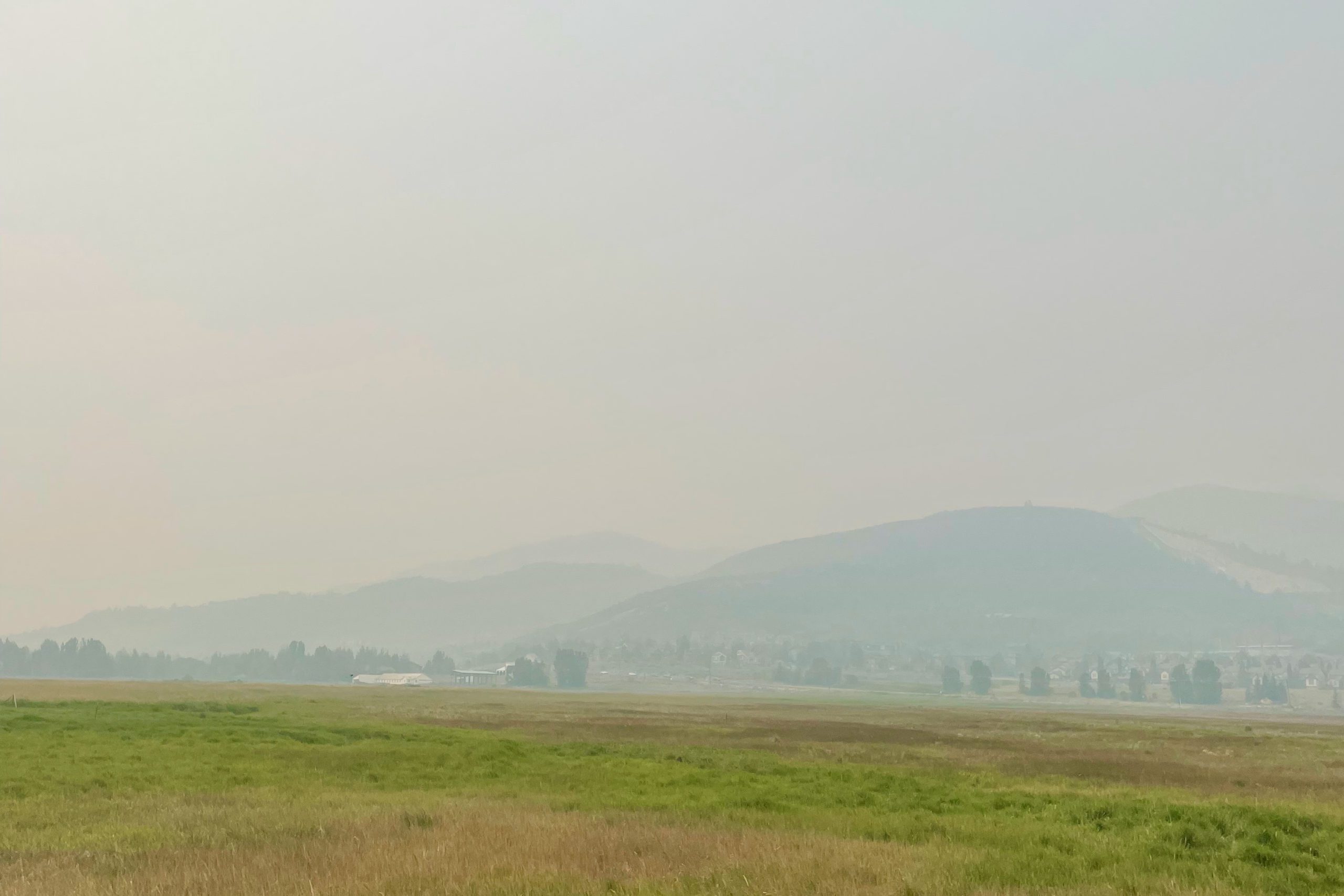 Smoke in the Snyderville Basin derived from California wildfires last summer.