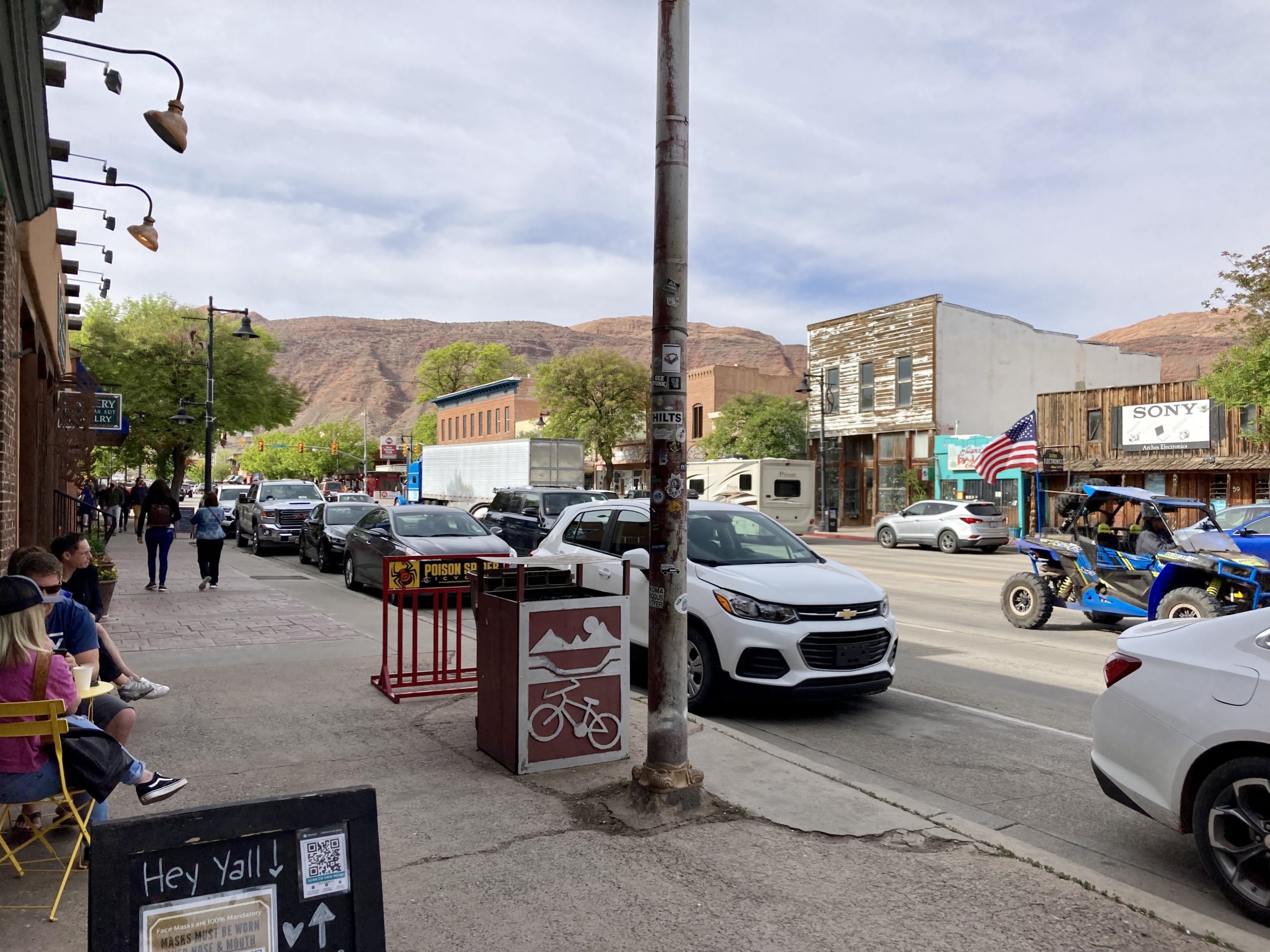 Downtown Moab, Utah.