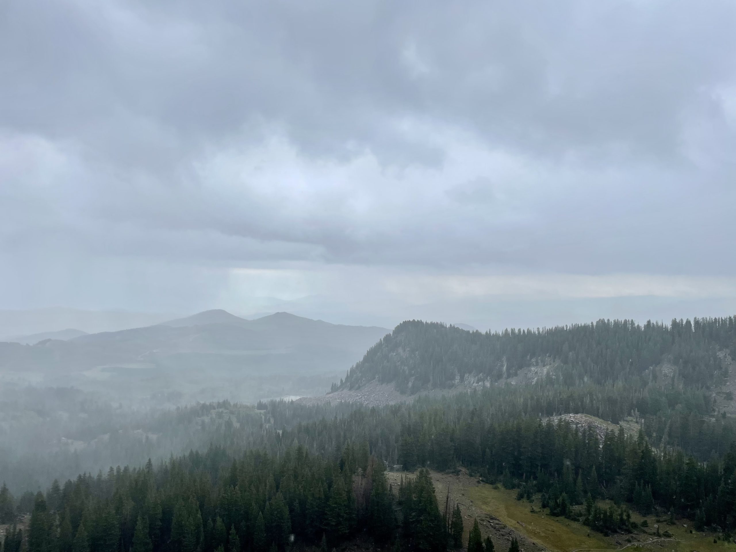 Rain in Big Cottonwood Canyon last weekend.