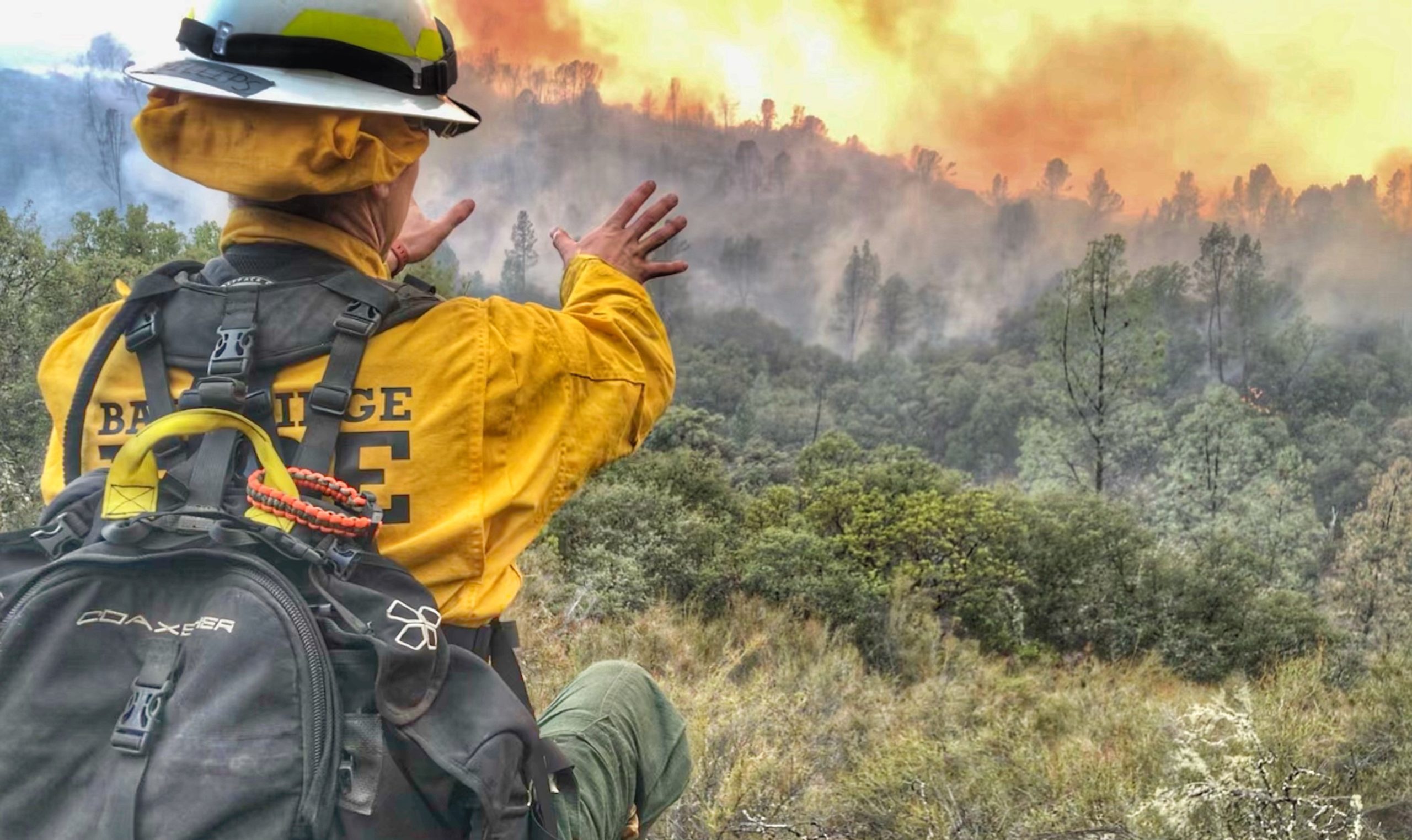 Battling the LNU Lightning Complex Fire in Northern California in August of 2020.