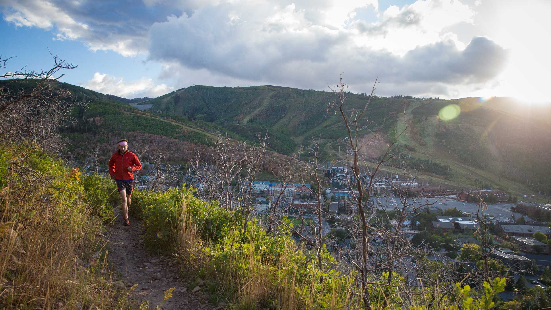 Mountain running in Park City.