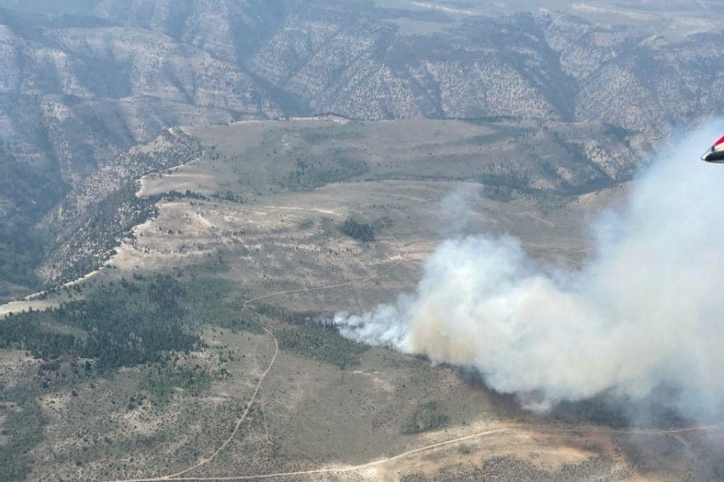 The Cold Springs fire in Carbon County, Utah, August 10..