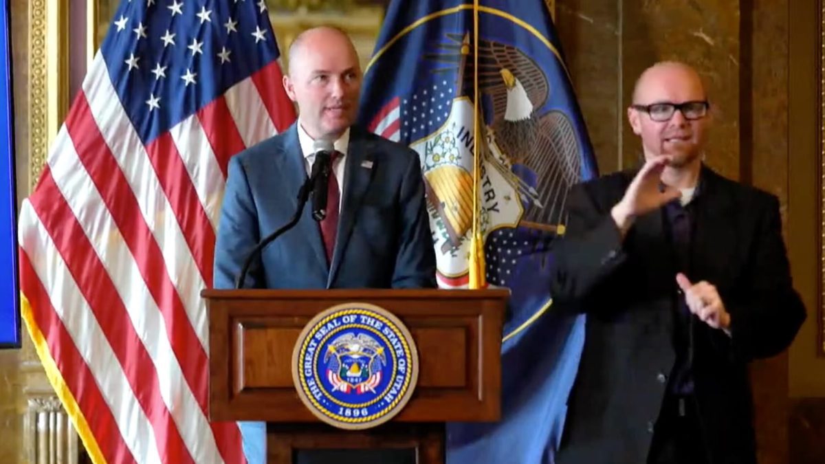 Gov. Spencer Cox held a press conference to discuss COVID-19 on Tuesday, August 31.