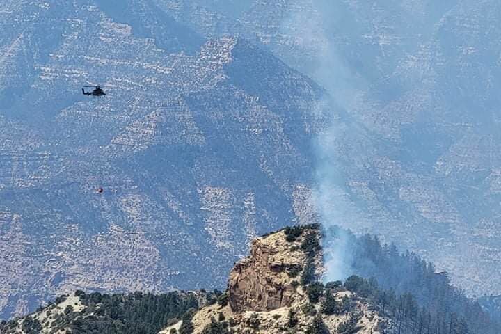 The East Desolation Fire in northeastern Utah is now 30 percent contained at a size of 350 acres.