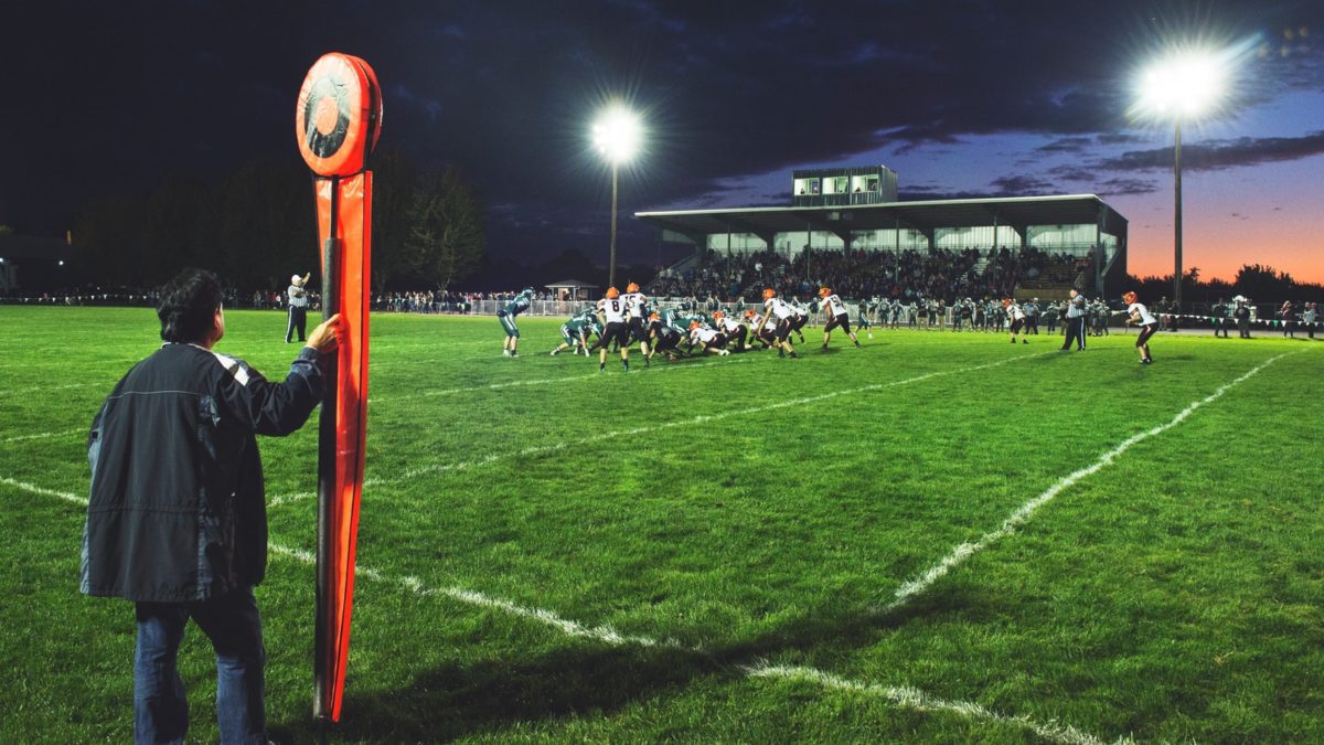 High school Friday night football.