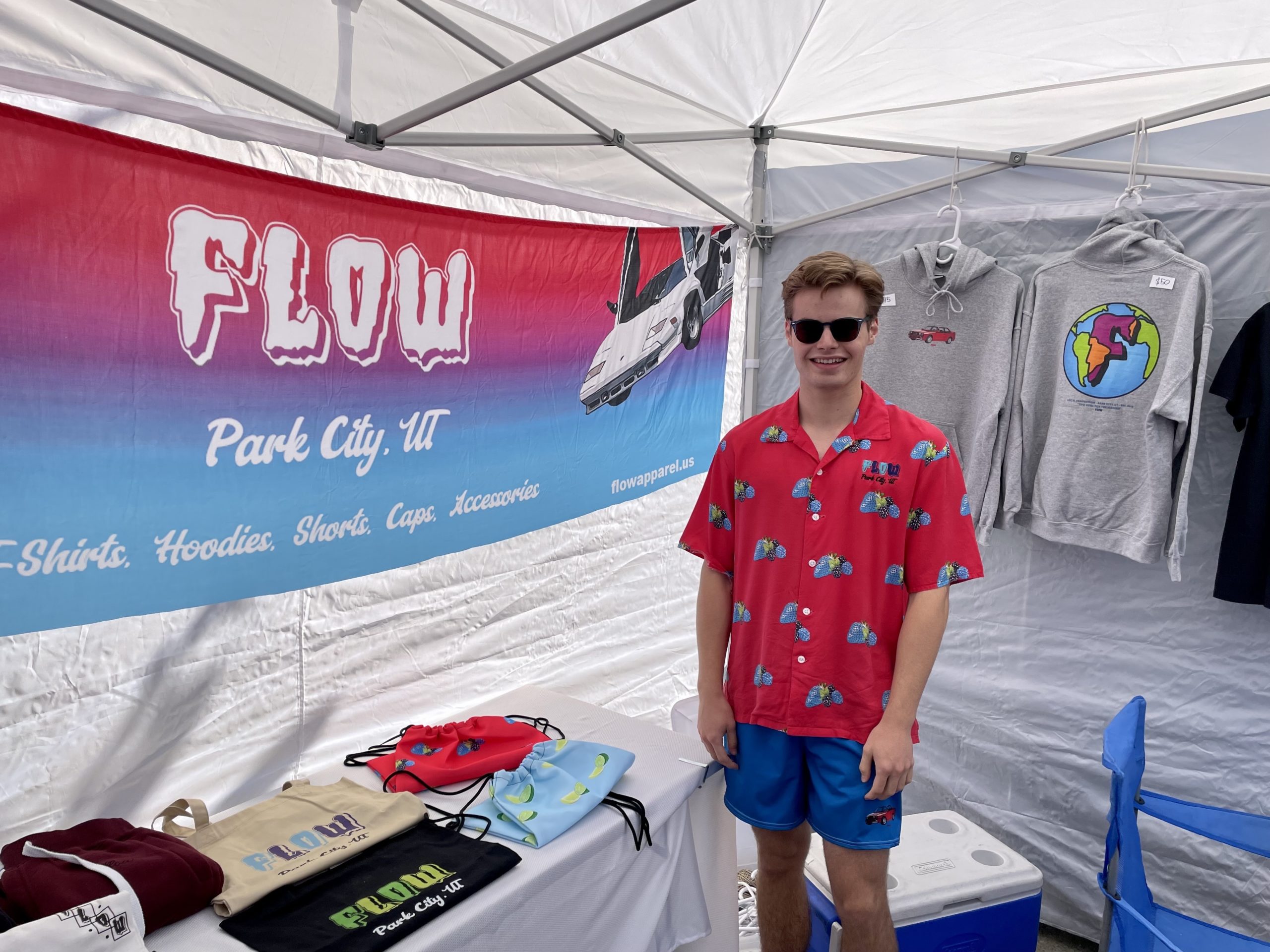 Jack Goodman at his tent at Silly Sunday Market, August 22.