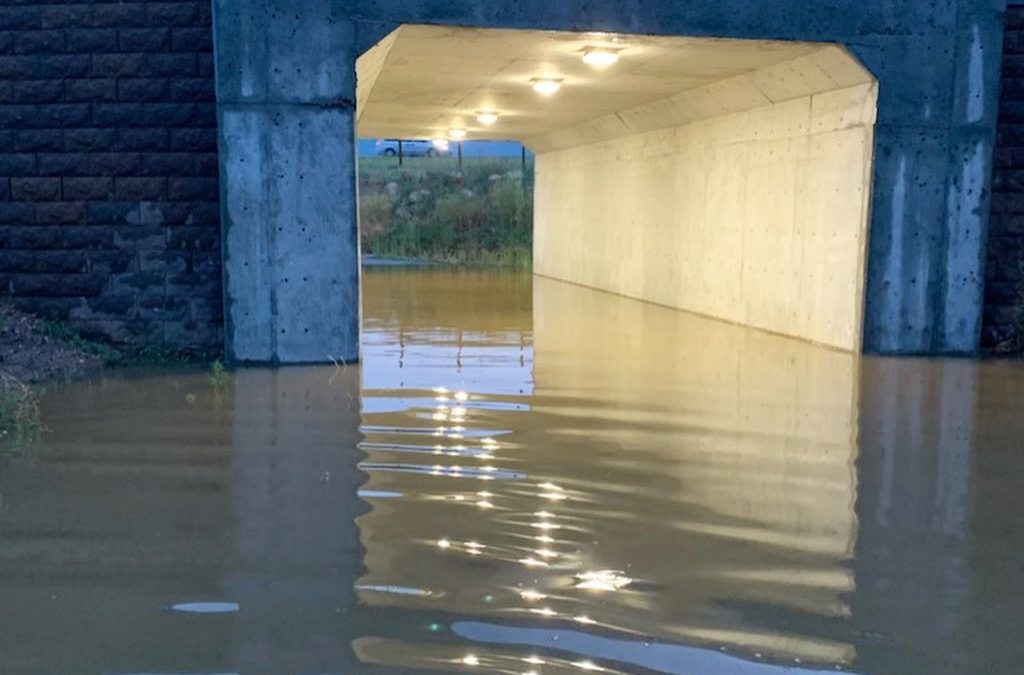 Recent rain in the area flooded the Jeremy Ranch-Pinebrook tunnel.