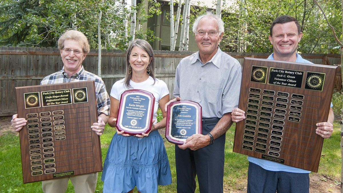 The Rotary Club recognized Jim Gaddis and Katie Wright to receive the 2021 Citizen of the Year awards in a ceremony held at Rotary Park August 17.