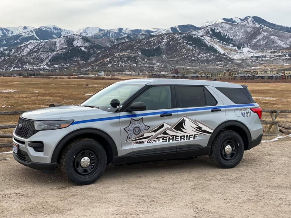 A Summit County Sheriff's Office vehicle.