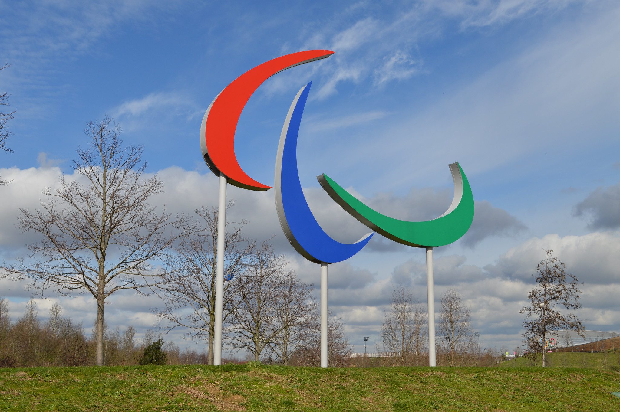 Paralympic symbol the three parts of which represent; mind, body and spirit.