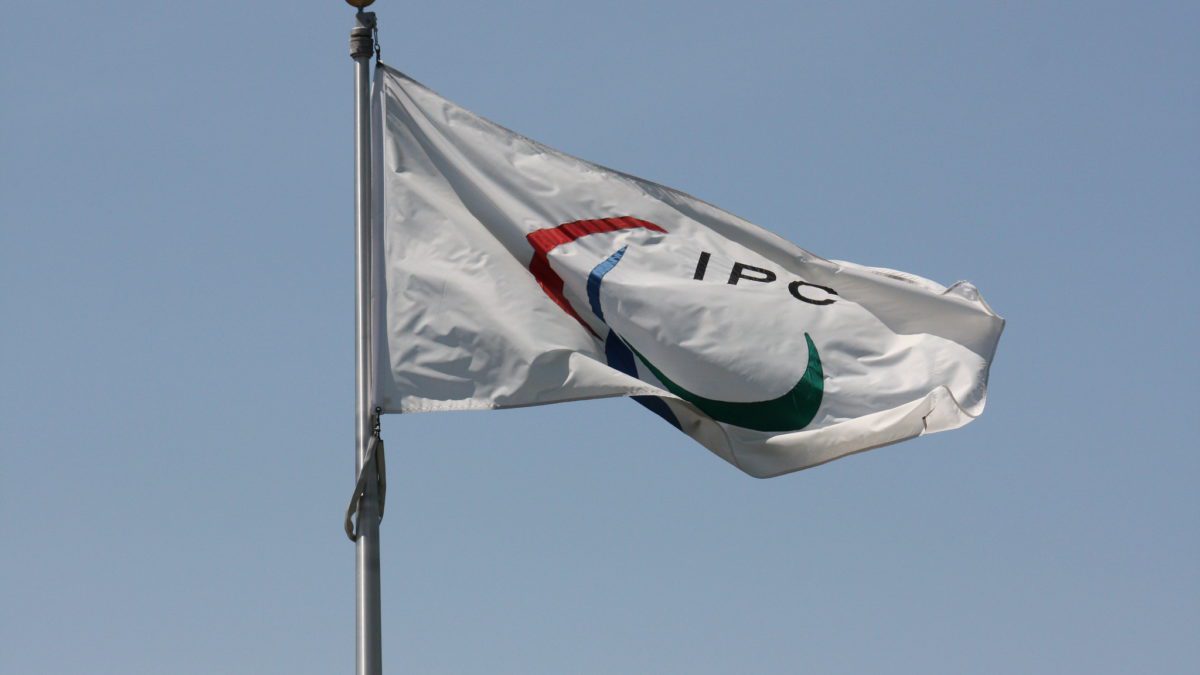 International Paralympic Committee flag.
