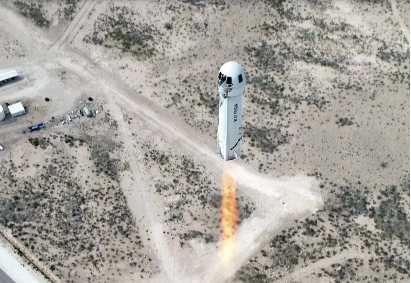 Blue Origin New Shepard Rocket.