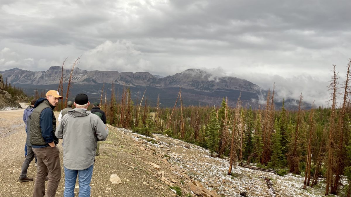 Rep. Blake Moore on a tour of the Uinta-Wasatch-Cache National Forest in August.