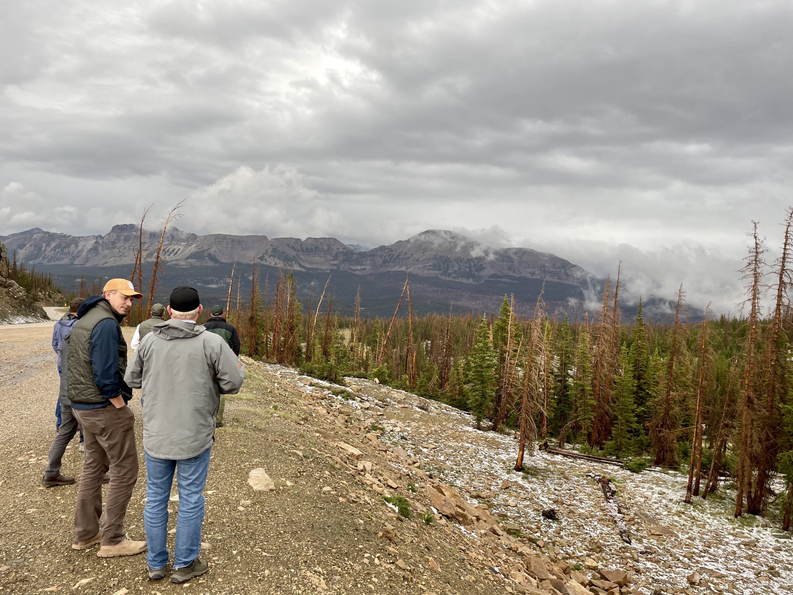 Rep. Blake Moore on a tour of the Uinta-Wasatch-Cache National Forest in August.