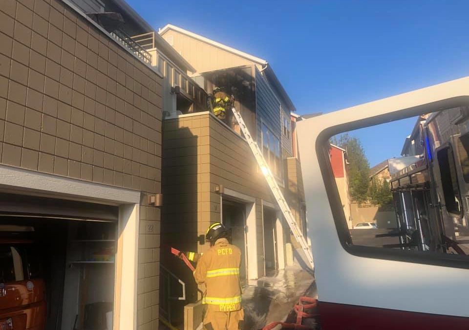 The Park City Fire District responded to a structure fire at a multi-family home on Deer Valley Dr. on Sunday night, September 5.