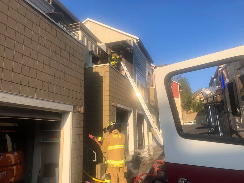 The Park City Fire District responded to a structure fire at a multi-family home on Deer Valley Dr. on Sunday night, September 5.