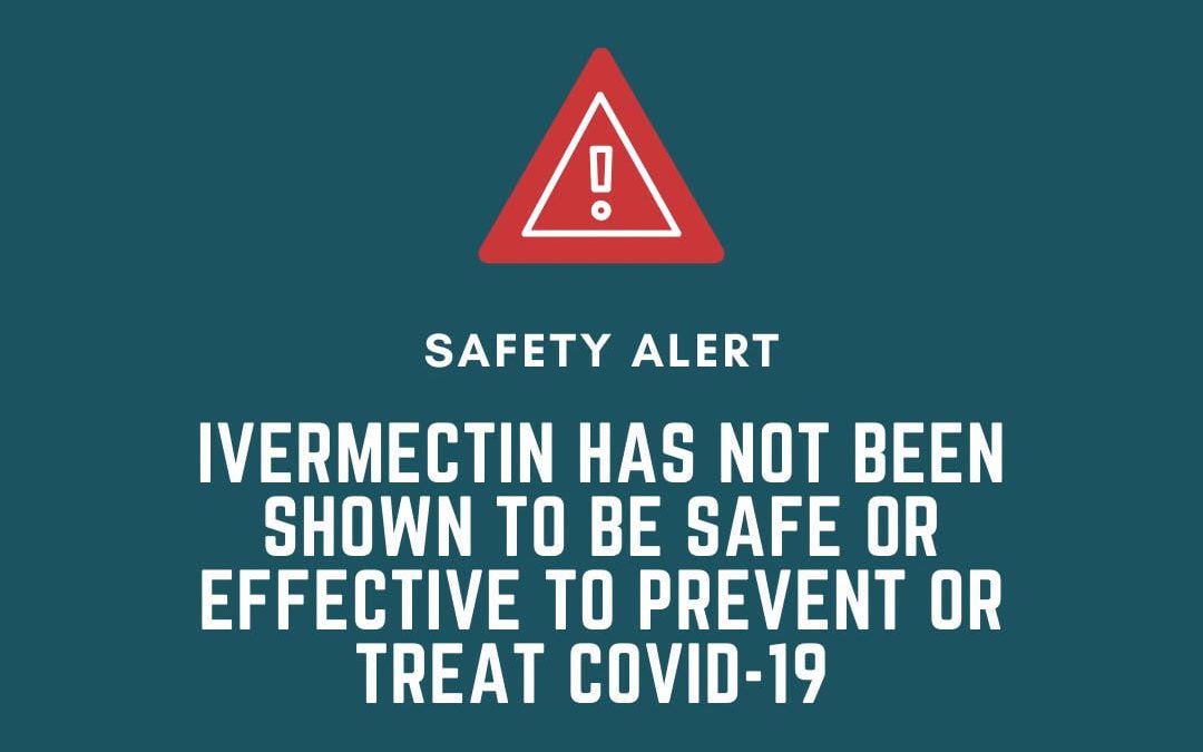 A warning about ivermectin recently sent out by the Utah Department of Health.