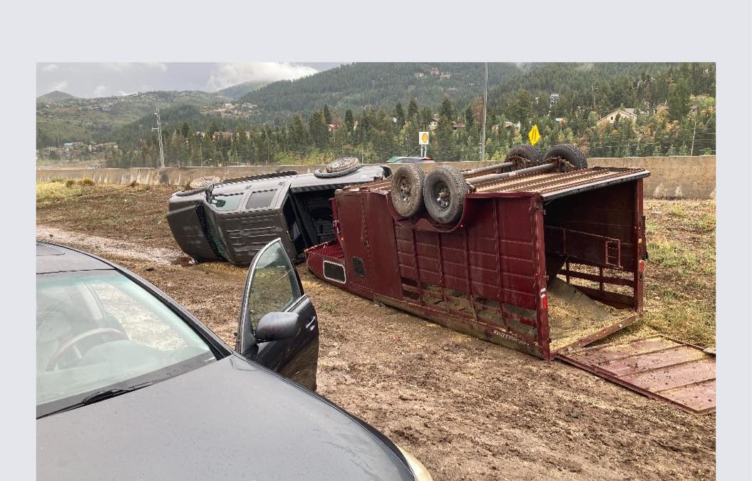 PCFD responded to a vehicle rollover that involved a horse trailer on Saturday, September 18.