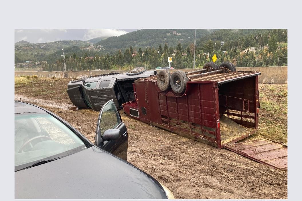 PCFD responded to a vehicle rollover that involved a horse trailer on Saturday, September 18.