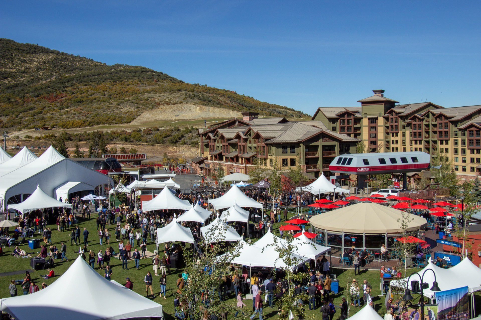 The Grand Tasting at Canyons Village during the 2019 Park City Wine Festival.