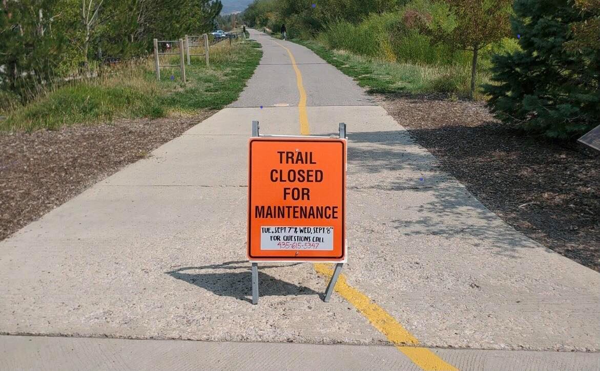 There will be construction on the Rail Trail on Sep. 7 & 8.