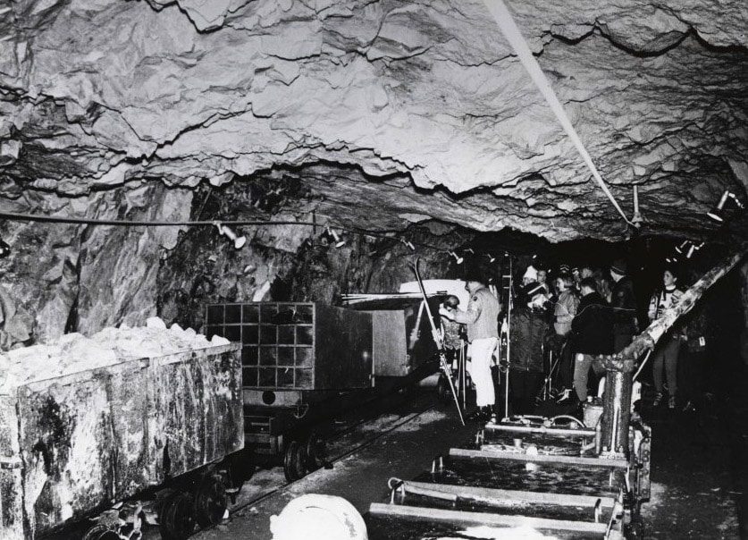 The Spiro Tunnel operated as a skier subway in the 1960s.