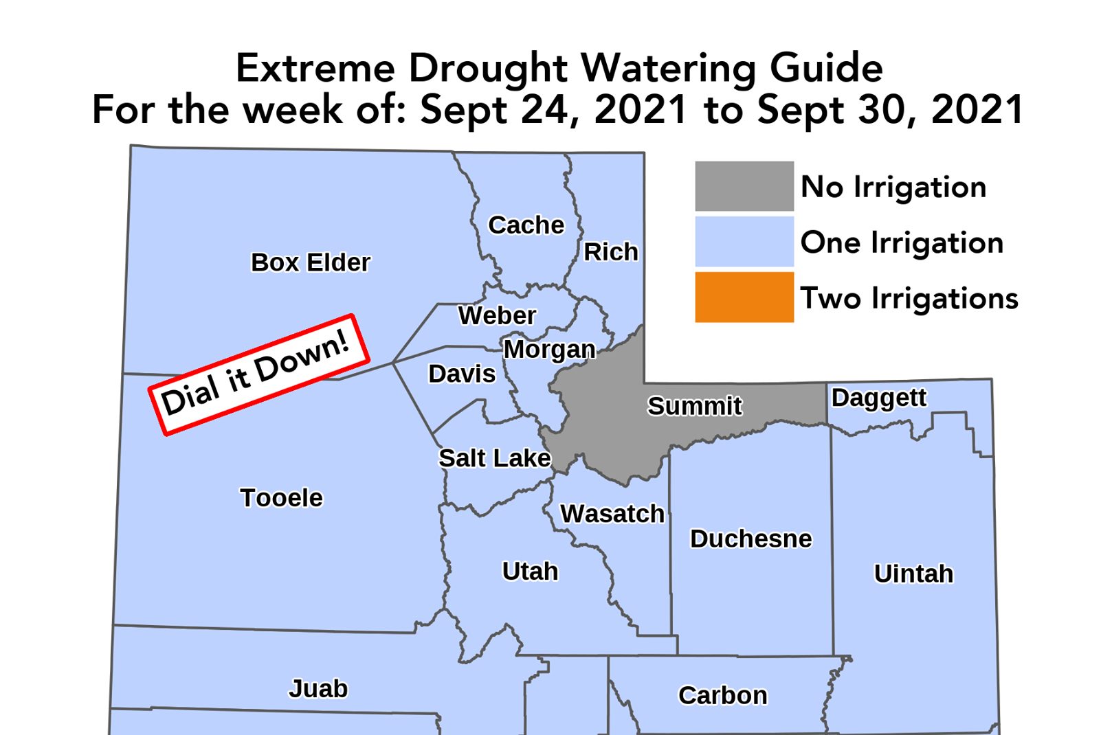 DNR's watering guide for the week of September 24.