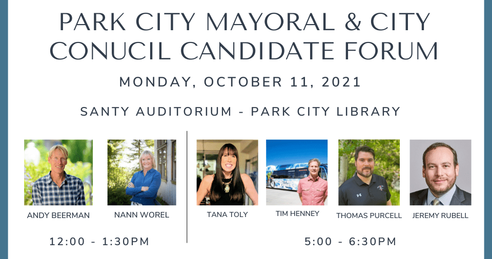 The Mayoral Forum will be held from 12:00 - 1:30 pm and the City Council Candidate Forum will be held from 5:00 - 6:30 pm.
