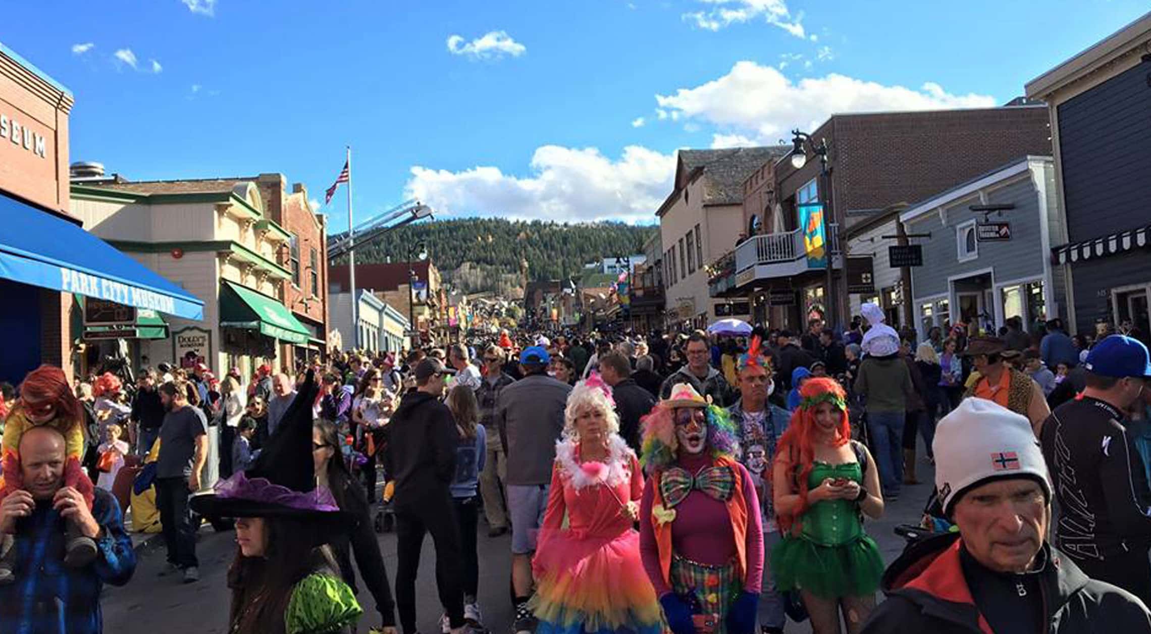 Howl-O-Ween on Main Street in Park City, UT.