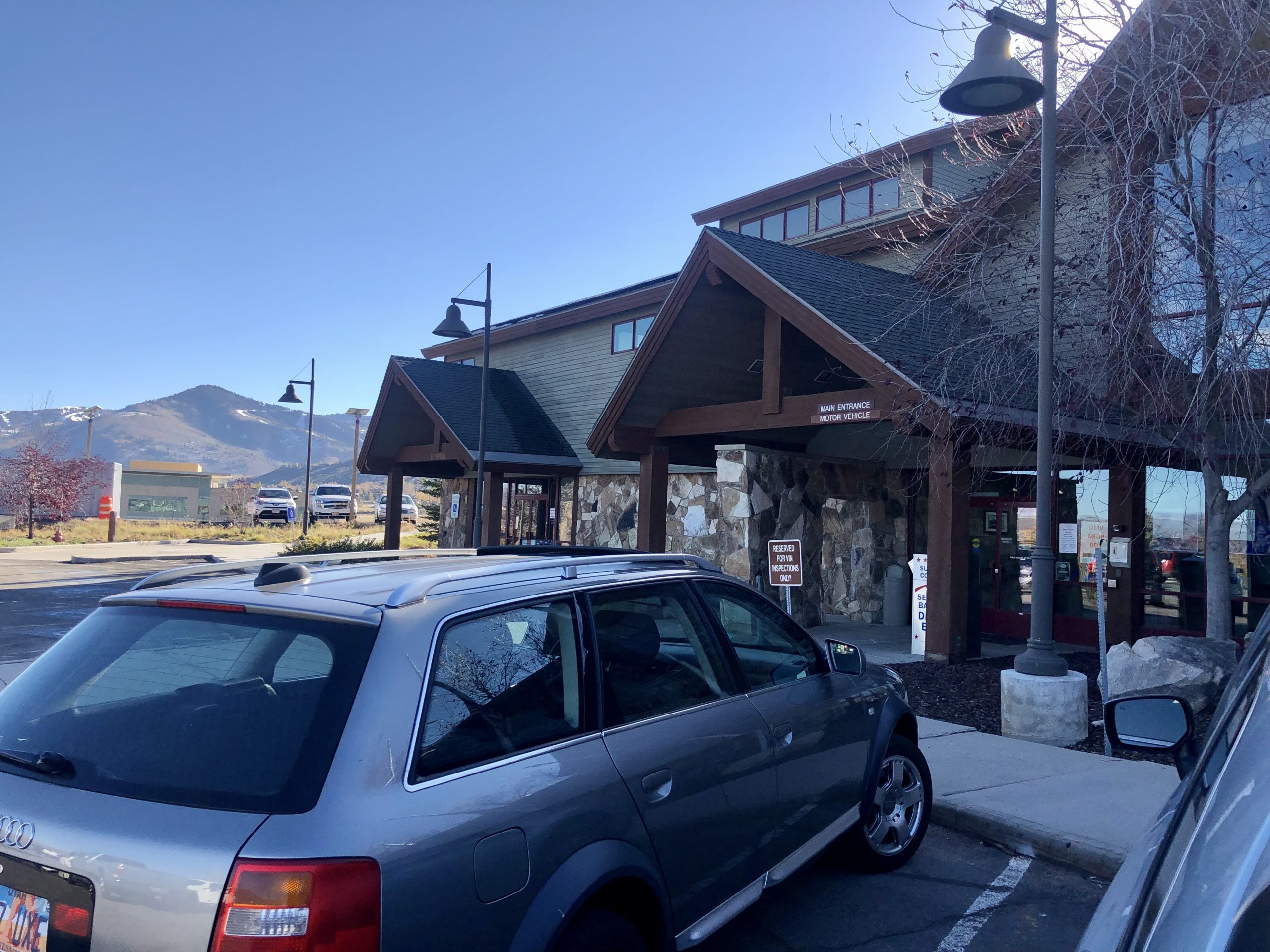 The Park City DMV office.