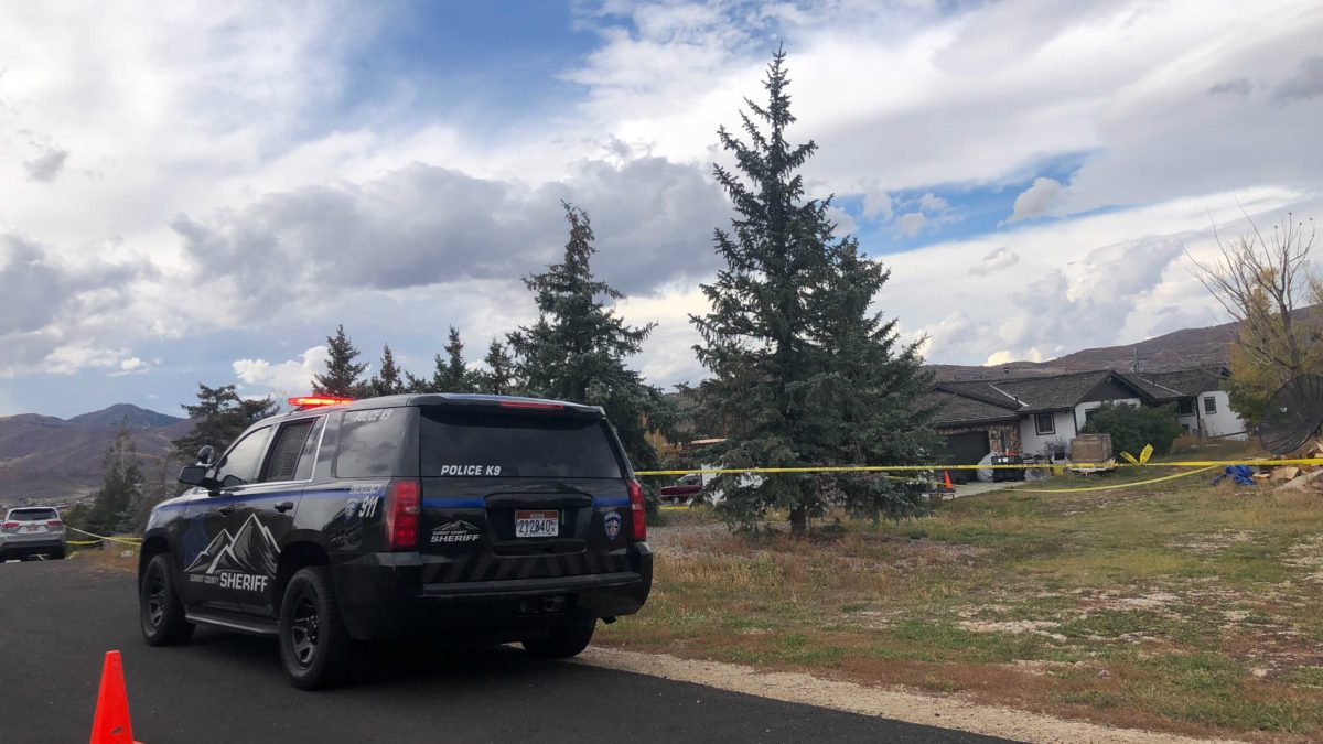 The Summit County Sheriff's Office working at a murder scene on Countryside Circle in Highland Estates on October 7, 2021.