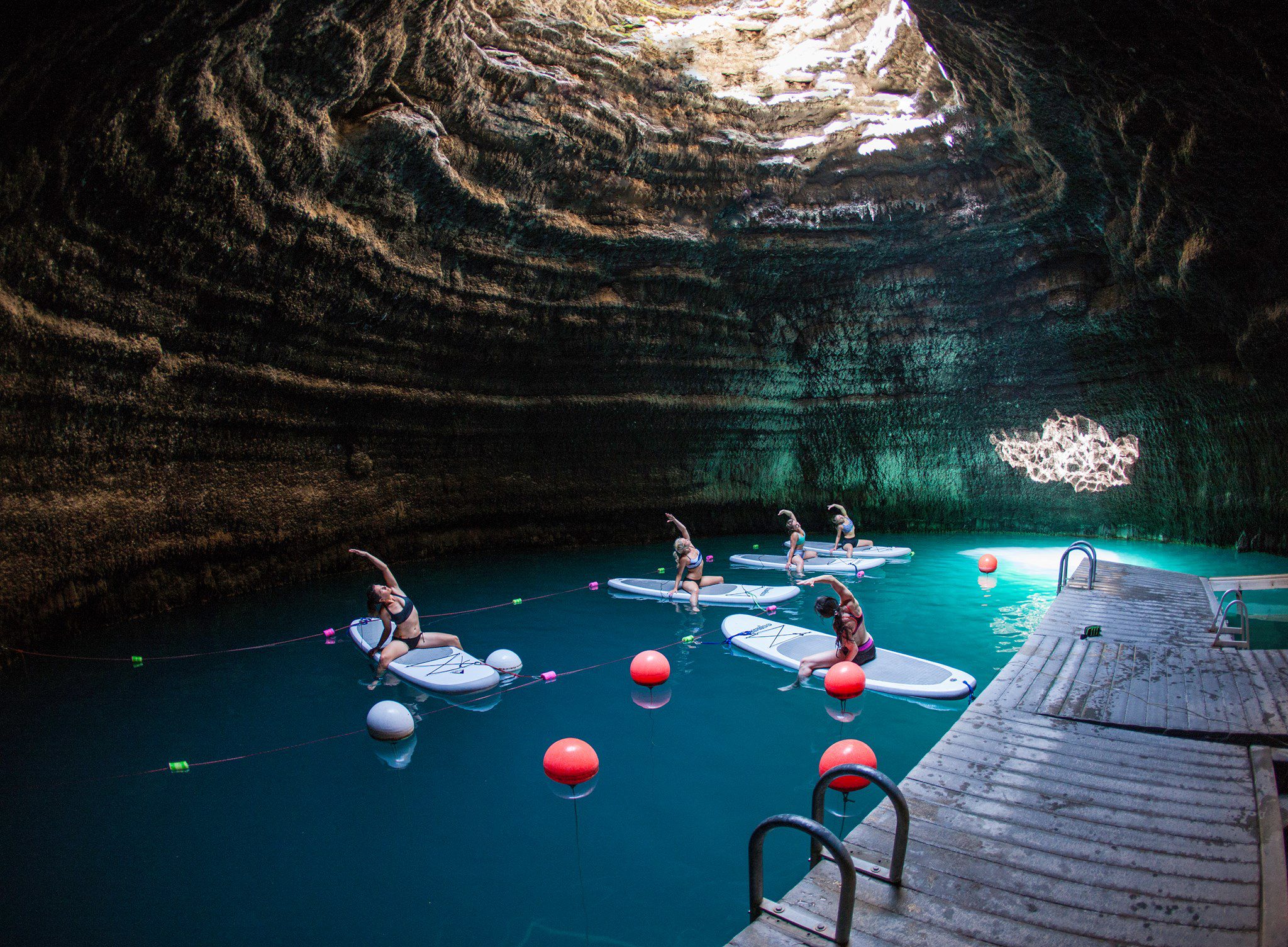 Paddleboard Yoga at Homestead Crater.