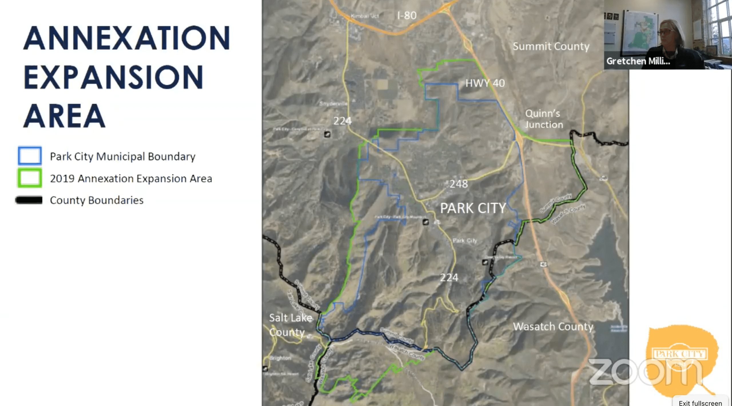 Planning Director Gretchen Milliken walked the City Council through the annexation process at Monday's meeting.