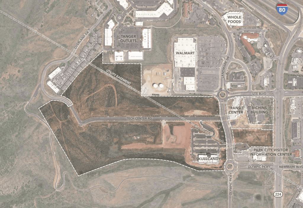 An aerial view of the proposed Dakota Pacific project site that was put on pause in late 2021.