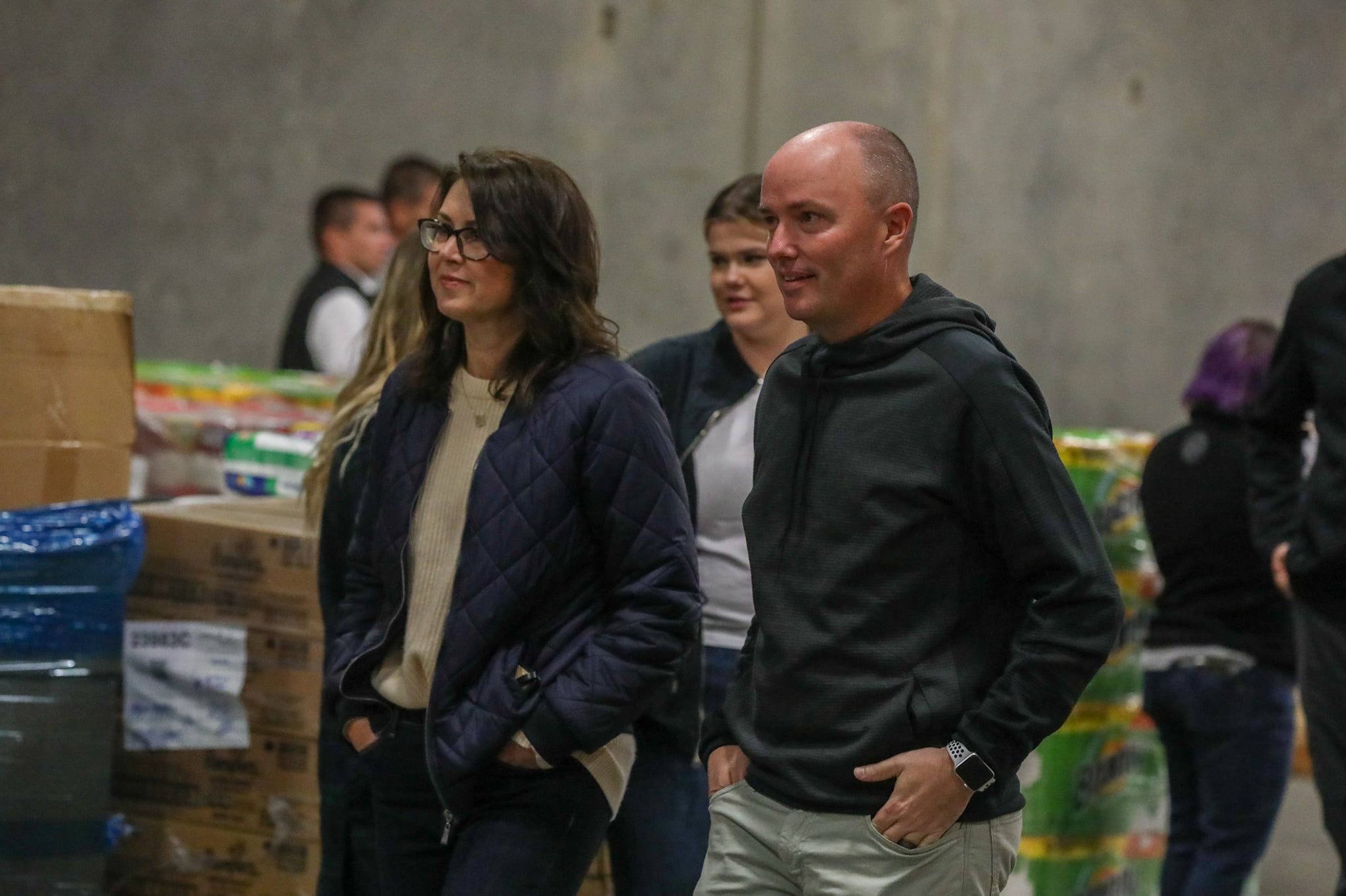 Lt. Gov. Deidre Henderson and Gov. Spencer Cox in October.