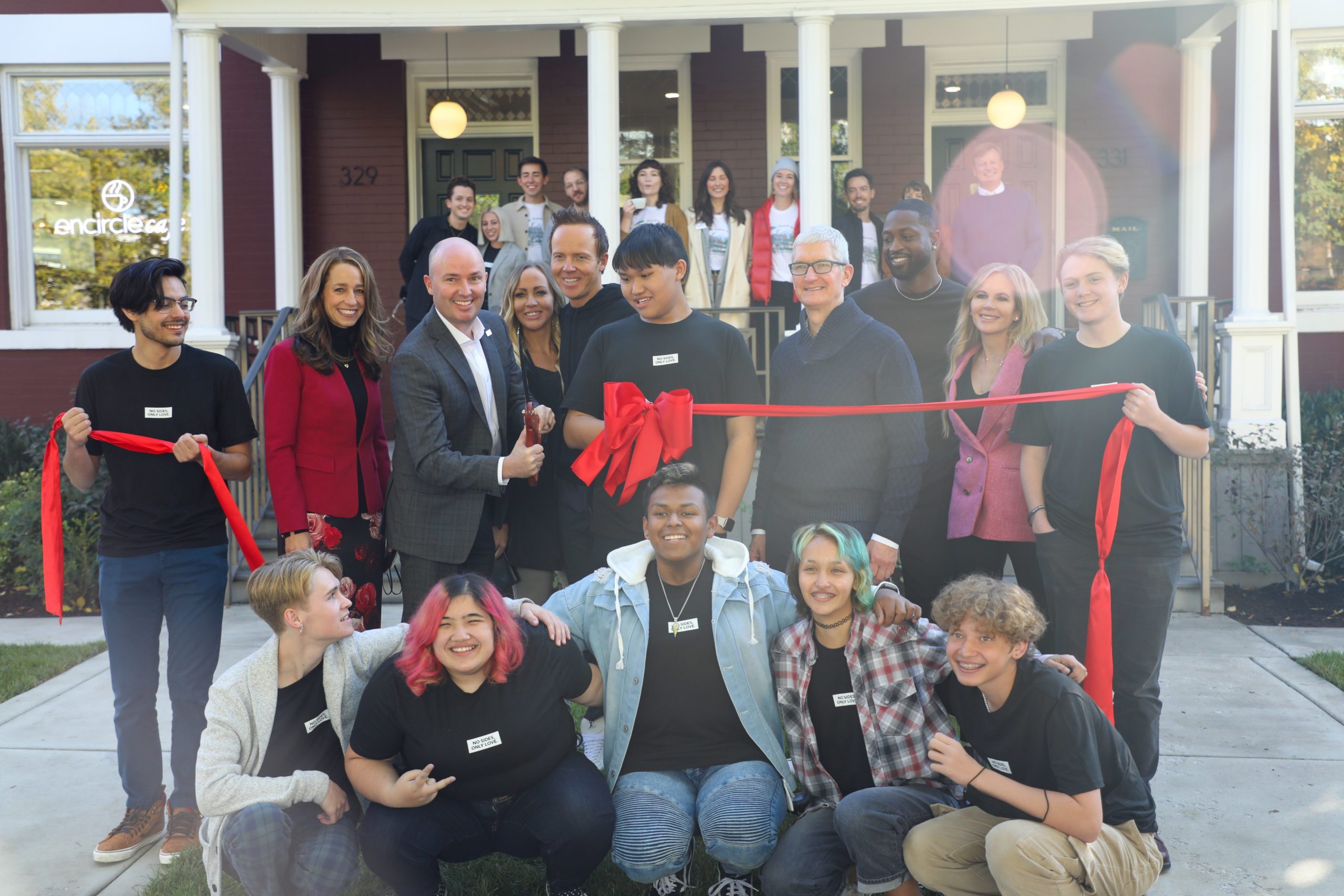 The ribbon cutting on Encircle's new site in Salt Lake City on Wednesday.