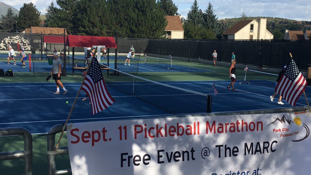 The Pickleball Marathon last month at the MARC. The Park City Pickleball Club currently has over 600 members.