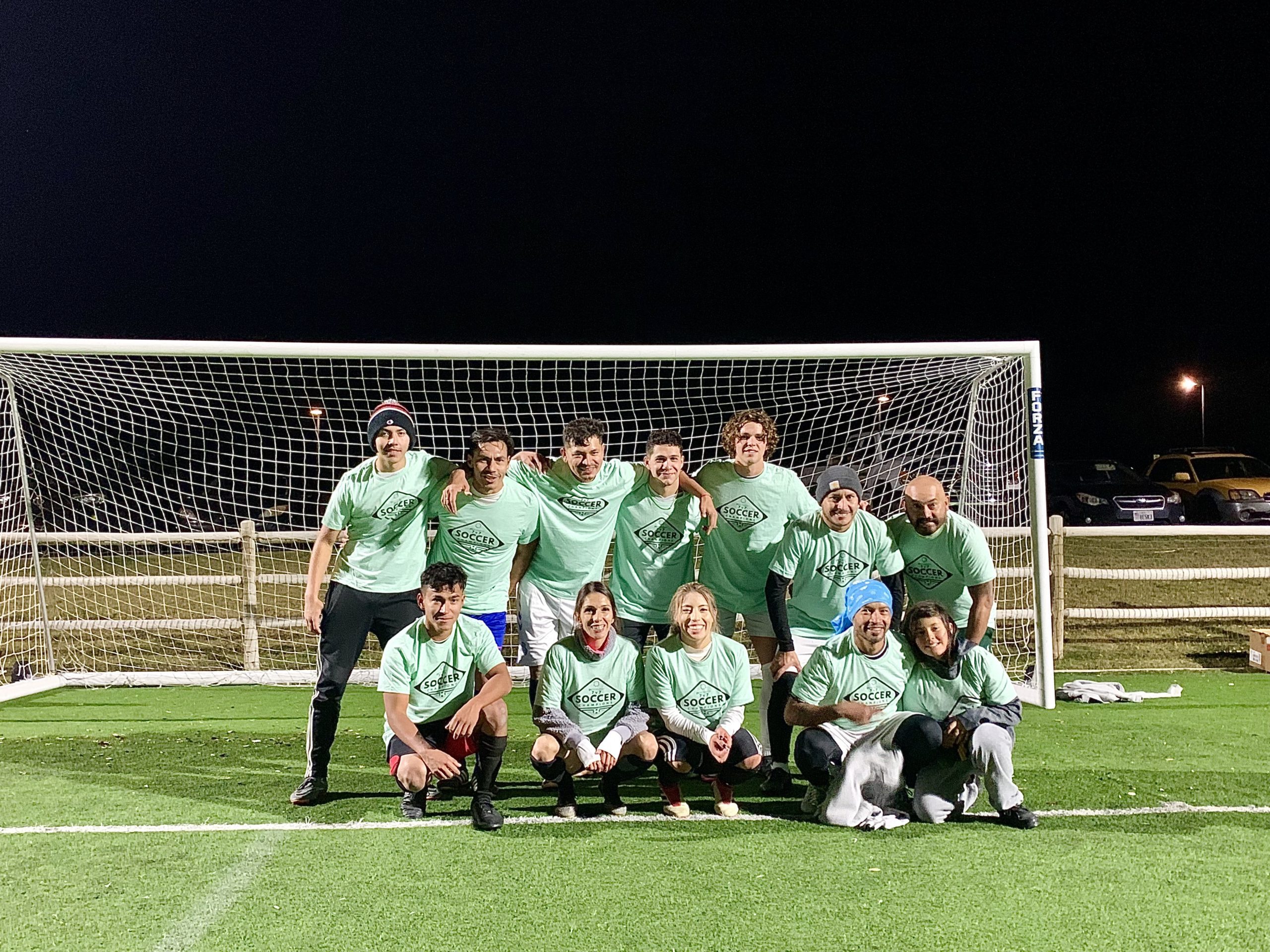 Team Garcia, winners of the 7v7 Fall Adult Soccer League.