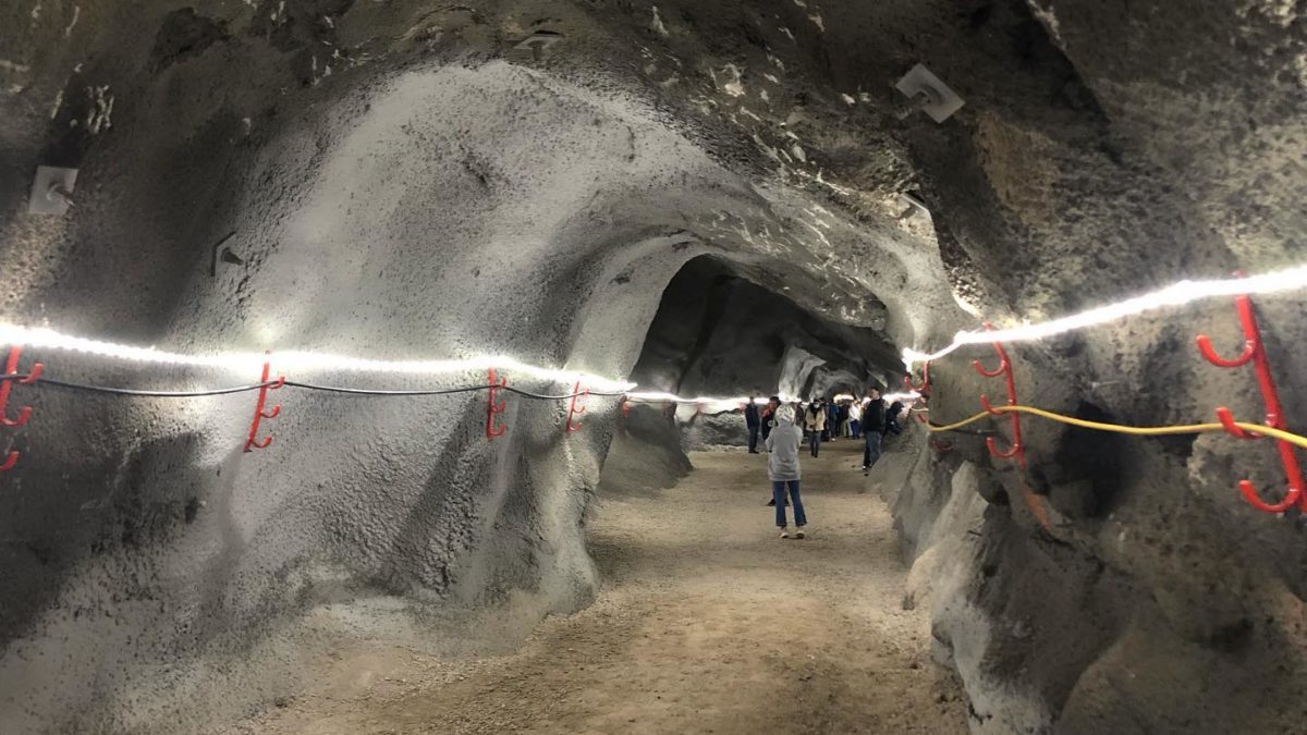 The restored Spiro Mine Tunnel was unveiled on Tuesday.