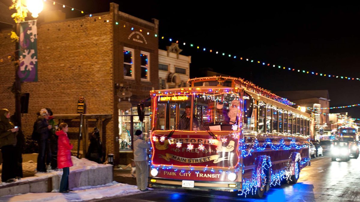 Park City's Electric Light Parade will be Saturday, December 4th at 6 pm on Main Street.