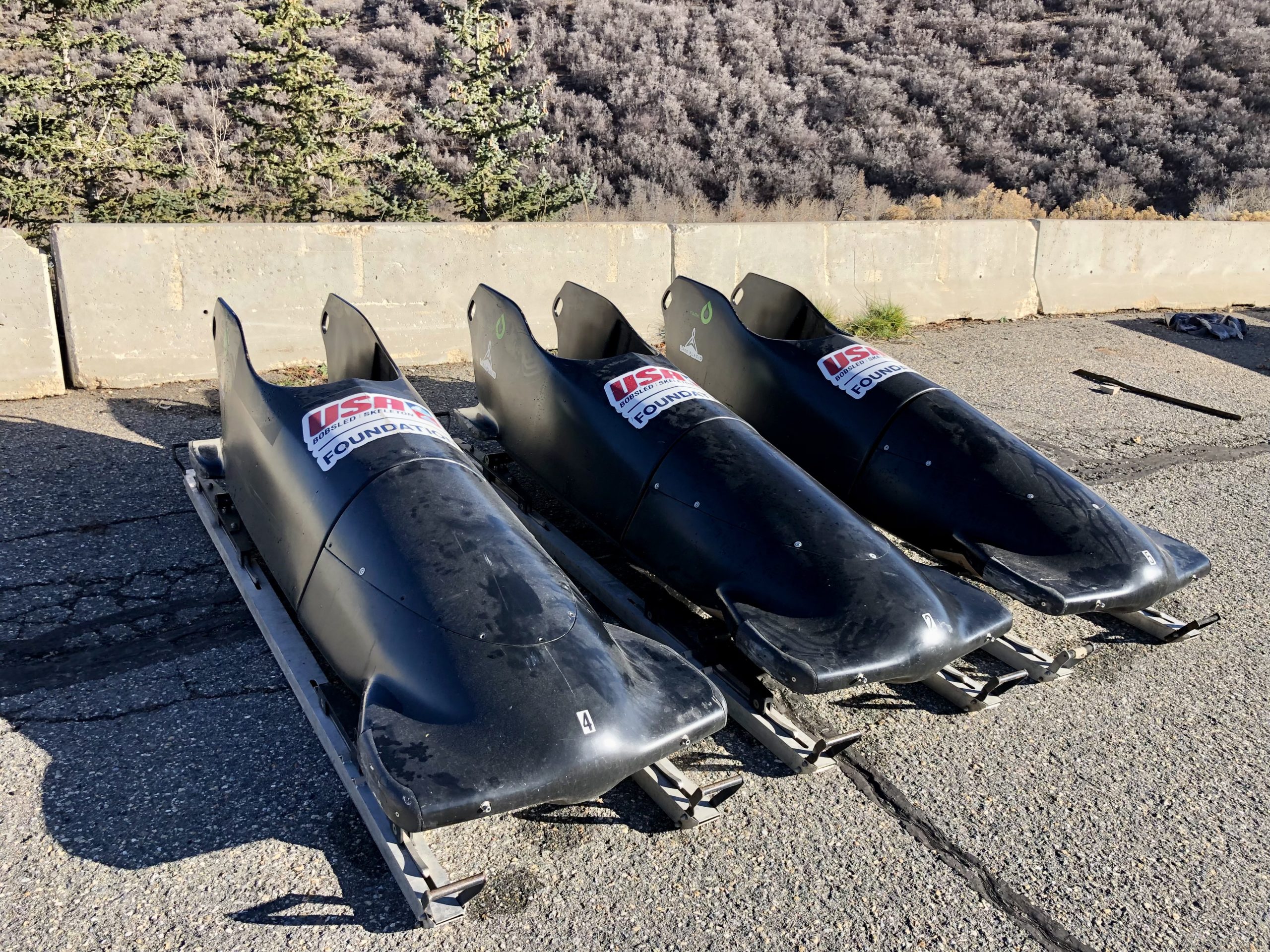 USA Bobsled Skeleton Foundation (USABS) monobobs or parabobs at the Utah Olympic Park.