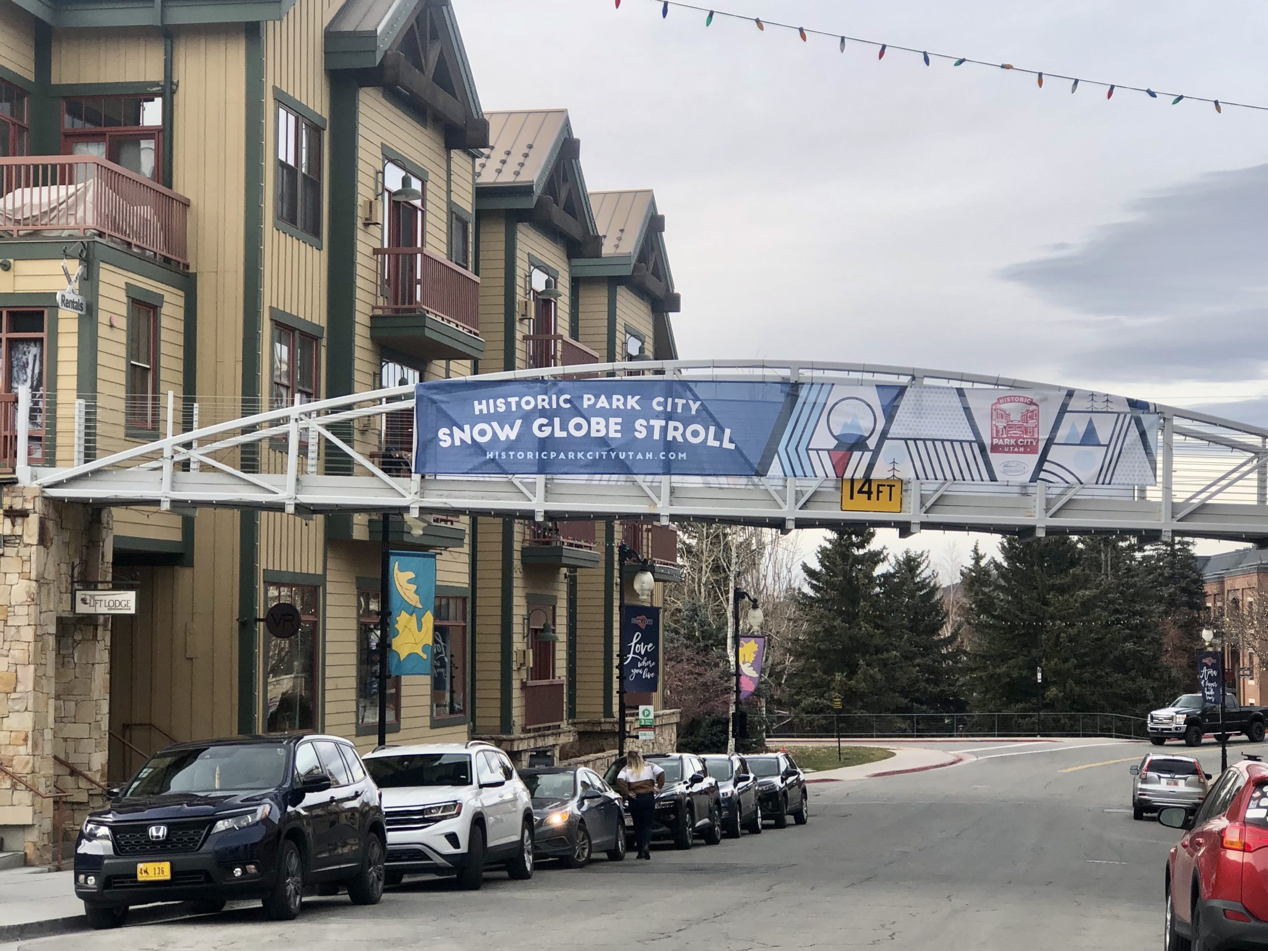 Big snowglobes are lining the sidewalks of Historic Park City for all to view.