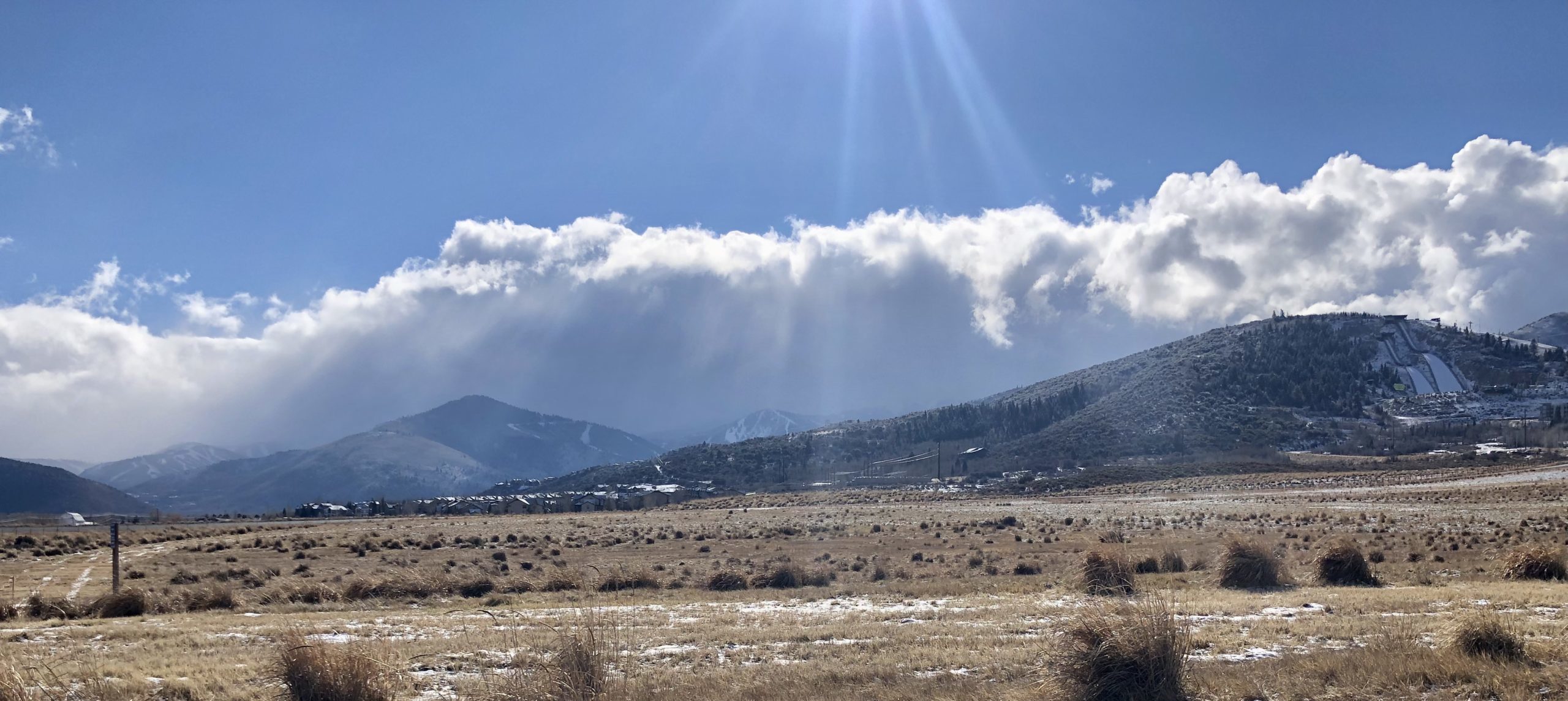 Deer Valley Resort (far left), Park City Mountain (center), and The Utah Olympic Park (far right).