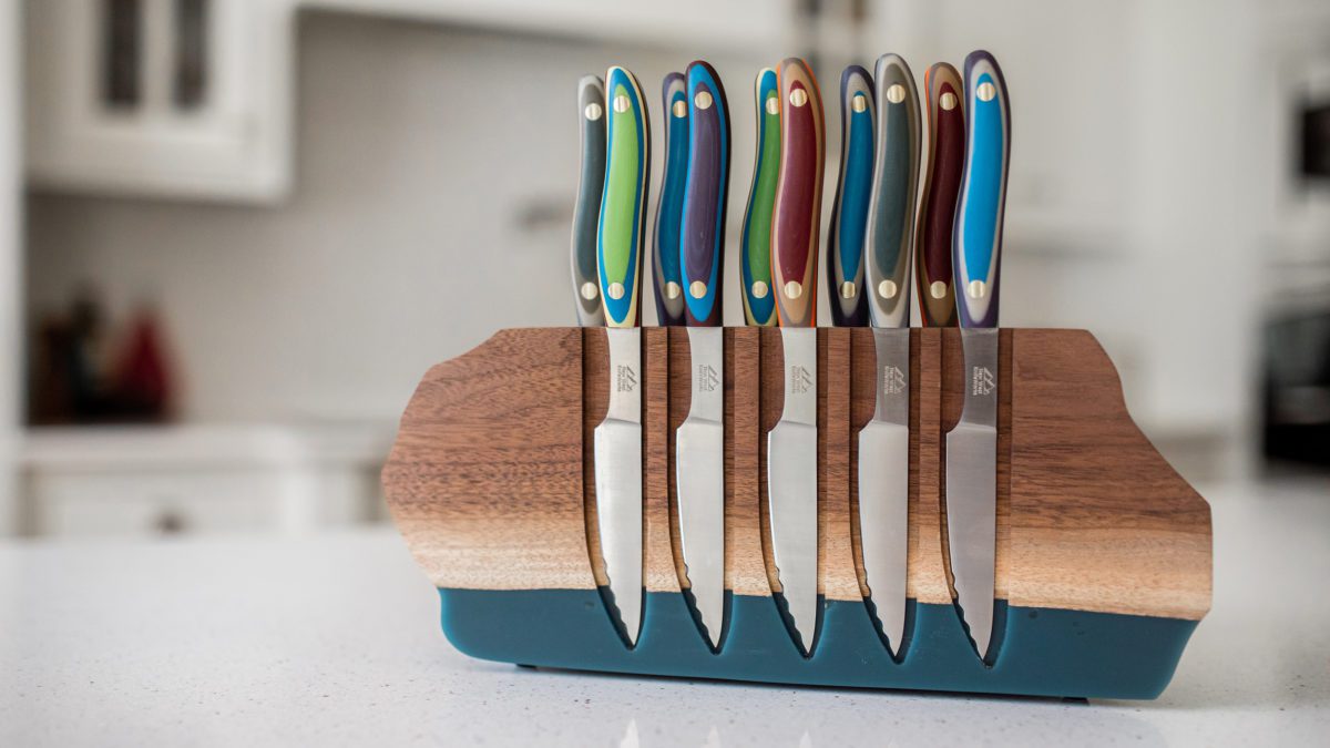 New West KnifeWorks Steak Knives set have been praised by the Wall Street Journal, check them out in-store and online to get a holiday discount.