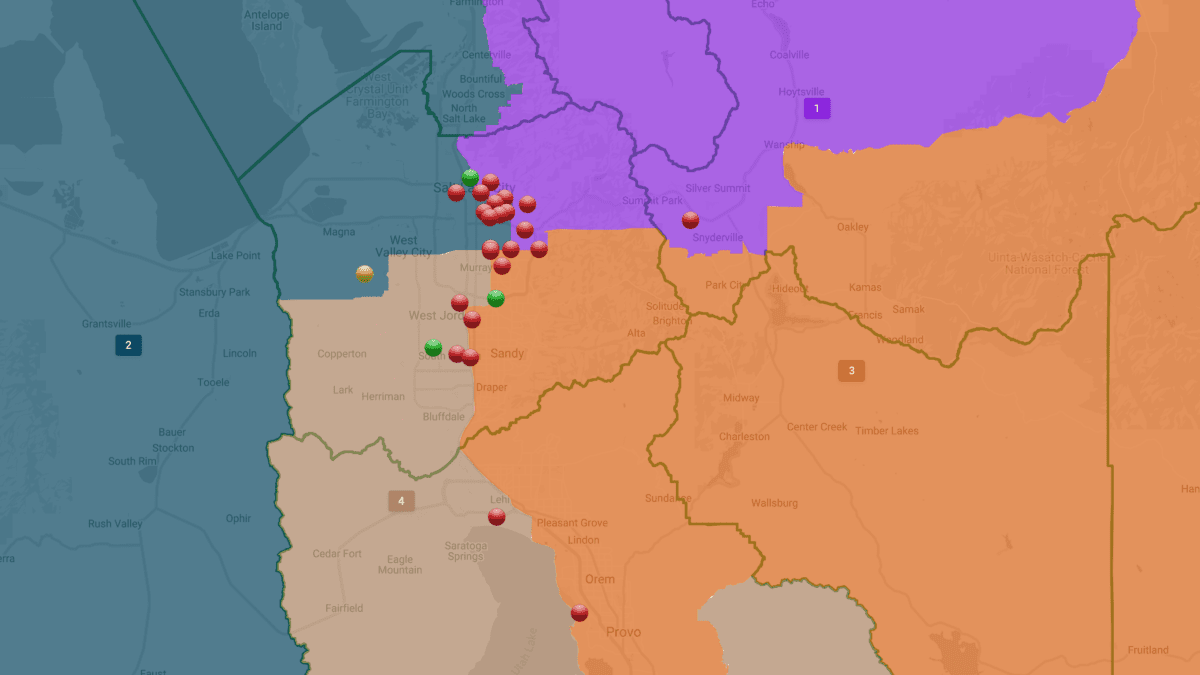 The new congressional maps cut Summit County into Districts 1 and 3.