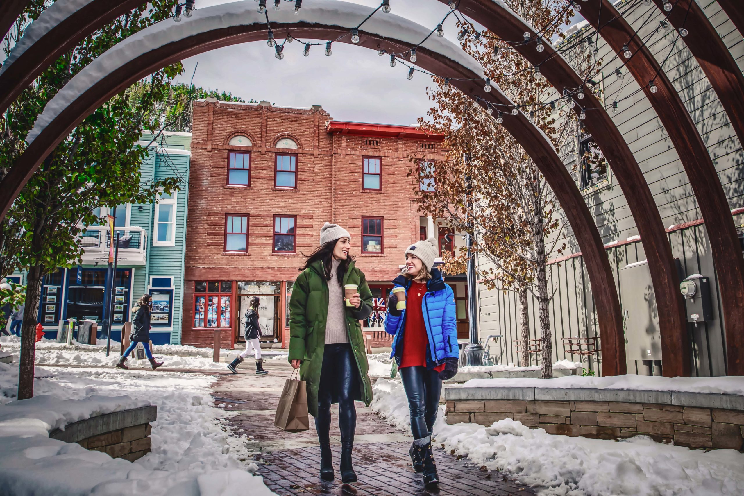 Shopping on Main Street Park City. Small Business Saturday is this weekend.