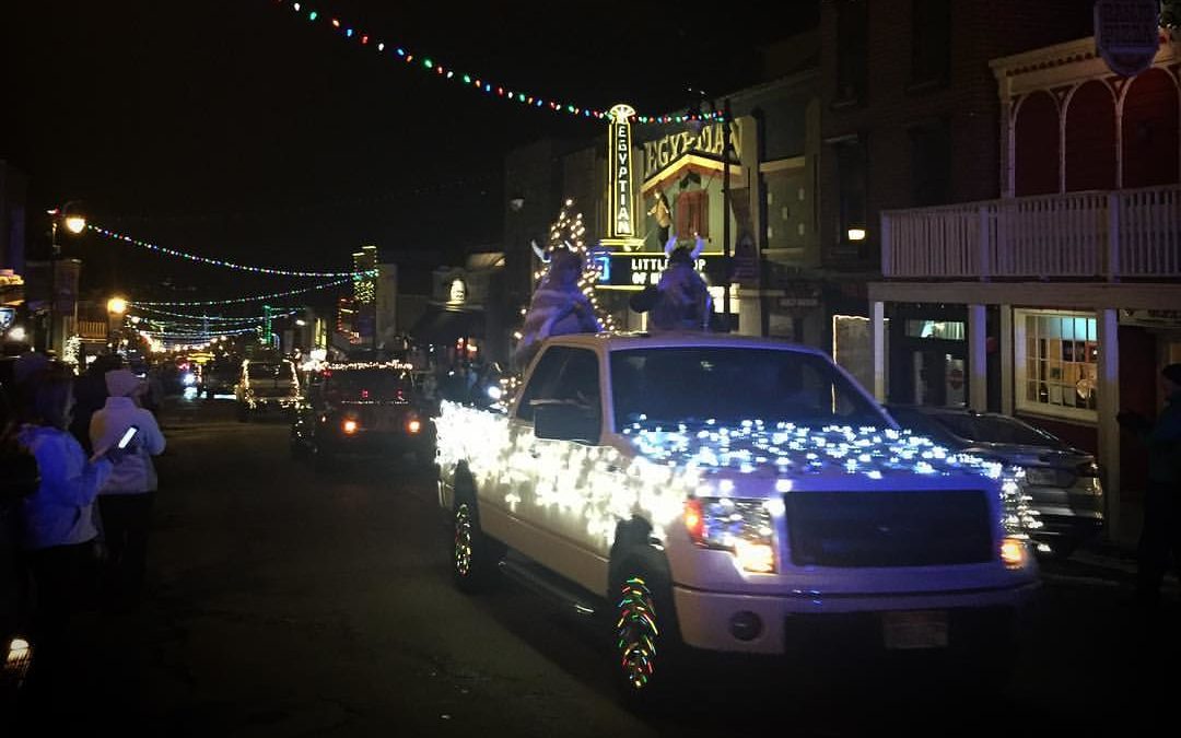 The Electric Light Parade on Main Street in 2016.