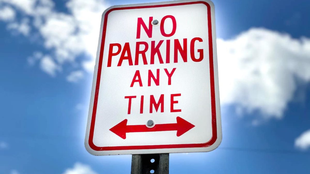 Parking is no longer allowed on county-maintained roads.